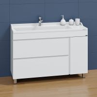 Тумба под раковину СанТа Марс 120 Белая арт-700254 — фото 2, Тумбы под раковину