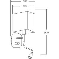Настенный светильник Crystal Lux Paco AP2 Chrome White Белый Хром арт-PACO AP2 CHROME/WHITE — фото 3, Бра