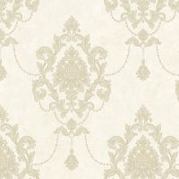 Обои Bernardo Bartalucci Ragazza Винил на флизелине (1,06*10,05) Бежевый, Дамаск арт-5034-1 — фото 1, Обои для стен