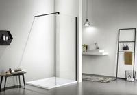 Душевая перегородка Aquatek 100 профиль Черный стекло прозрачное арт-AQ WIW 10020BL — фото 2, Душевые перегородки