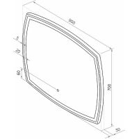 Зеркало Континент Dream 900х700 с подсветкой с сенсорным выключателем арт-ЗЛП611 — фото 11, Зеркала в ванную комнату
