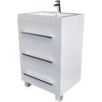 Товар: Тумба под раковину Marka One Mix 60Н Белая арт-У75940 - фото 1 Тумба под раковину Marka One Mix 60Н Белая арт-У75940 — фото 1, Тумбы под раковину