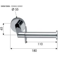 Товар: Держатель туалетной бумаги Remer Guest Черный матовый арт-GS61NO - фото 4 Держатель туалетной бумаги Remer Guest Черный матовый арт-GS61NO — фото 4, Держатели туалетной бумаги