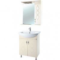 Товар: Зеркало со шкафом Bellezza Элеганс 65 R с подсветкой Бежевое арт-4618610521073 - фото 2 Зеркало со шкафом Bellezza Элеганс 65 R с подсветкой Бежевое арт-4618610521073 — фото 2, Зеркальные шкафы в ванную