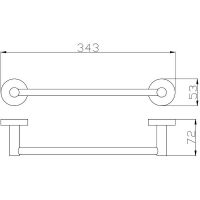 Полотенцедержатель Rav Slezak Colorado Золото арт-COA0701/30Z — фото 2, Полотенцедержатели