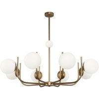 Люстра Maytoni Modern Rendez-vous Белая Латунь арт-MOD109PL-08BS — фото 1, Люстры