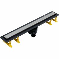 Душевой лоток Allen Brau Infinity 75 с решеткой Нержавеющая сталь / под плитку арт-9.50005.SS — фото 1, Душевые лотки