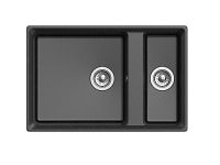 Товар: Кухонная мойка GranFest Level GF-ная арт-LV-760K чер - фото 2 Кухонная мойка GranFest Level GF-ная арт-LV-760K чер — фото 2, Кухонные мойки