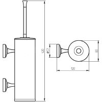 Ершик для унитаза Migliore Fortuna Золото арт-27730 — фото 2, Ершики для унитаза