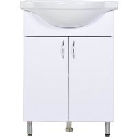 Тумба с раковиной Orange Роса Белый глянец арт-Ro-60TUW+RA — фото 1, Тумбы с раковиной