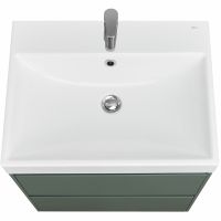 Тумба под раковину Roca Ona 60 подвесная Зеленая матовая арт-A857613513 — фото 4, Тумбы под раковину