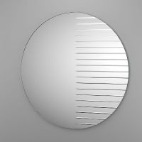 Зеркало Evoform Florentina d80 с гравировкой арт-BY 5012 — фото 2, Зеркала в ванную комнату