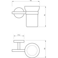 Стакан для зубных щеток Migliore Fortis Черный матовый арт-31755 — фото 5, Стаканы для зубных щеток