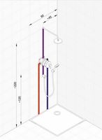 Душевая система Kludi Pure Easy Хром арт-376400565 — фото 3, Встраиваемые душевые комплекты