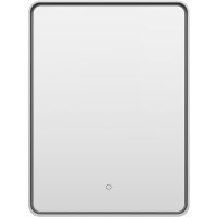 Зеркало Brevita Mercury 60 с подсветкой Платина матовая с сенсорным выключателем арт-MER-Rett6-060/80-platinum — фото 4, Зеркала в ванную комнату