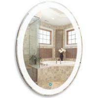 Зеркало Mixline Премьер Италия 57 с подсветкой с сенсорным выключателем и пескоструйным рисунком арт-530906 — фото 1, Зеркала в ванную комнату