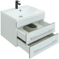 Товар: Тумба с раковиной Aquanet Верона 58 подвесная Белая матовая арт-287643 - фото 2 Тумба с раковиной Aquanet Верона 58 подвесная Белая матовая арт-287643 — фото 2, Тумбы с раковиной