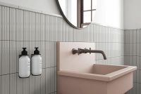 Керамическая плитка Equipe Costa Nova Onda Grey Glossy настенная 5х20 см арт-28489 — фото 4, Керамическая плитка