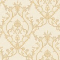 Обои Roberto Borzagi Queen I Винил на флизелине (1,06*10,05) Бежевый/Золото, Дамаск арт-90107-2 — фото 1, Обои для стен