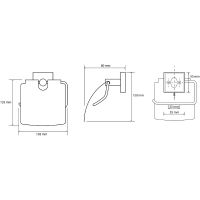 Держатель туалетной бумаги Bemeta Beta с крышкой Хром арт-132112012 — фото 2, Держатели туалетной бумаги