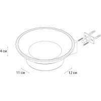 Мыльница Fixsen Trend Graphite Черный графит арт-FX-98008 — фото 3, Мыльницы