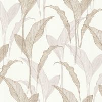 Обои Erismann Elle 2 Винил на флизелине (1,06*10,05) Бежевый, Листья арт-12117-02 — фото 1, Обои для стен