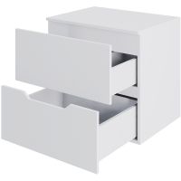 Тумба под раковину Orange Line 60 подвесная Белая матовая арт-Li-60TuwMDF — фото 3, Тумбы под раковину