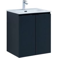 Тумба под раковину Aquanet Алвита New 60 подвесная Антрацит арт-277523 — фото 1, Тумбы под раковину