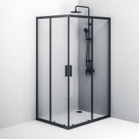 Товар: Душевой уголок AM.PM Gem S 120х90 профиль Черный матовый стекло прозрачное арт-W93G-404-120290-BT - фото 4 Душевой уголок AM.PM Gem S 120х90 профиль Черный матовый стекло прозрачное арт-W93G-404-120290-BT — фото 4, Прямоугольные душевые уголки