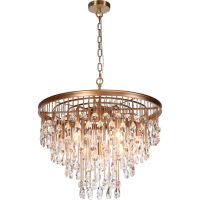 Люстра Maytoni Neoclassic Linn Прозрачная Золото арт-MOD091PL-07G — фото 1, Люстры