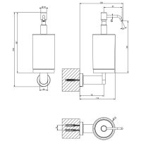 Дозатор для жидкого мыла Gessi Emporio Accessories Черный матовый арт-38815#299 — фото 2, Дозаторы