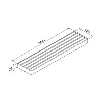 Полка для полотенец Damixa Jupiter Черная Хром арт-DA7737600 — фото 3, Полки для полотенец