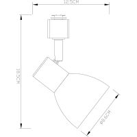 Трековый светильник Artelamp Falena Белый арт-A3117PL-1WH — фото 4, Трековые светильники
