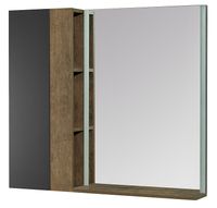 Подвесной шкаф Aquaton Терра 35 Дуб кантри Антрацит арт-1A247103TEKA0 — фото 6, Шкафы для ванной