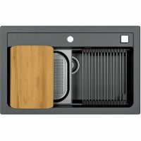 Кухонная мойка Alveus Granital Atrox 40 Carbon G91 790x500 Угольная арт-1140447 — фото 2, Кухонные мойки