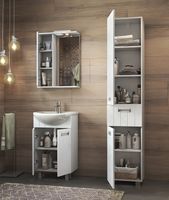 Товар: Шкаф пенал Vigo Diana 40 Белый арт-pn.DIA.40 - фото 4 Шкаф пенал Vigo Diana 40 Белый арт-pn.DIA.40 — фото 4, Пеналы для ванной комнаты