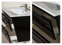 Тумба под раковину Bellezza Берта 90 подвесная Черная арт-4635215510042 — фото 4, Тумбы под раковину