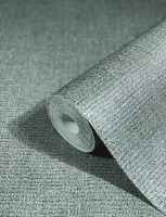 Обои Marburg Natural Opulence Винил на флизелине (0,7*10,05) Серый/Бирюзовый, Рогожка арт-33219 — фото 2, Обои для стен