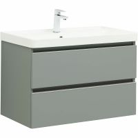 Тумба под раковину Aquanet Вега 80 подвесная Мисти грин арт-329603 — фото 1, Тумбы под раковину