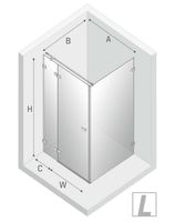 Товар: Душевой уголок New Trendy Avexa Black 100x120 L профиль Черный стекло прозрачное арт-EXK-1594 - фото 13 Душевой уголок New Trendy Avexa Black 100x120 L профиль Черный стекло прозрачное арт-EXK-1594 — фото 13, Прямоугольные душевые уголки