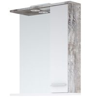 Зеркало со шкафом Corozo Лорена 65 с подсветкой Антик Белое арт-SD-00000296 — фото 2, Зеркальные шкафы в ванную