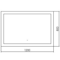 Товар: Зеркало Abber See 120 с подсветкой с сенсорным выключателем и диммером арт-AG6107SXL-1.2 - фото 3 Зеркало Abber See 120 с подсветкой с сенсорным выключателем и диммером арт-AG6107SXL-1.2 — фото 3, Зеркала в ванную комнату