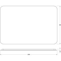 Зеркало Defesto Opti 120x80 с подсветкой 38W-4500К/Сенсорный выключатель/Нейтральный белый свет арт-DF 2810SH — фото 3, Зеркала в ванную комнату