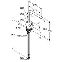 Товар: Смеситель для кухни Kludi L-ine Хром арт-408030575 - фото 4 Смеситель для кухни Kludi L-ine Хром арт-408030575 — фото 4, Смесители для кухни