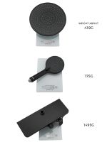 Душевая система Gappo Черная матовая арт-G2495-5 — фото 8, Душевые стойки