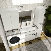 Тумба под раковину Style Line Марелла 80 Люкс Plus Белый матовый антискрейтч арт-СС-00002401 — фото 6, Тумбы под раковину