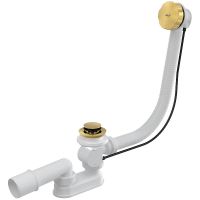 Слив-перелив Alcaplast полуавтомат Золото арт-A55GOLD-RU-01 — фото 1, Сливы-переливы