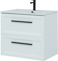 Тумба с раковиной STWORKI Эстерсунд 75 подвесная Белая матовая арт-440912 — фото 2, Тумбы с раковиной