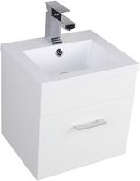 Тумба под раковину Aquanet Нота 50 подвесная Белая арт-159138 — фото 1, Тумбы под раковину