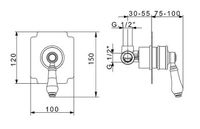 Смеситель для душа Migliore Ermitage Хром арт-18622 — фото 2, Смеситель для душа